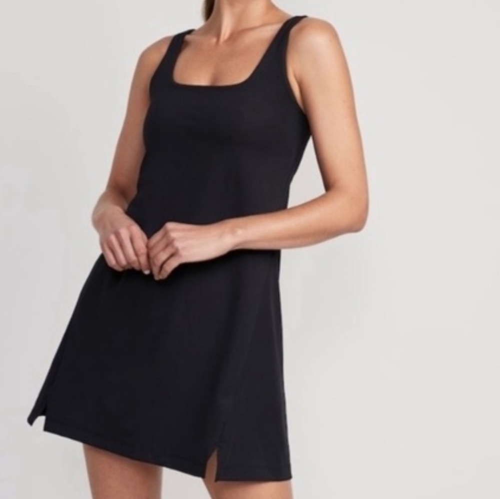 Old Navy Black PowerSoft Athletic Dress